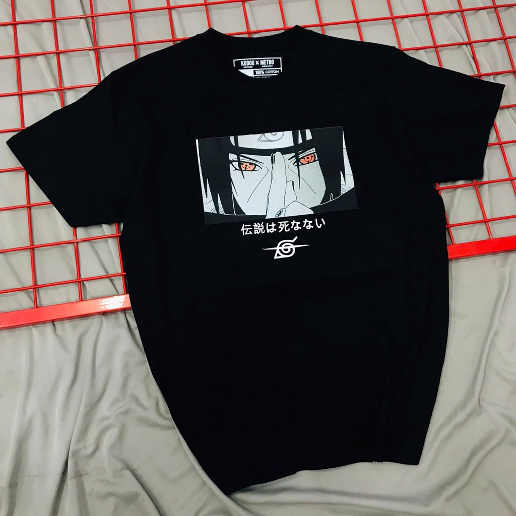 Tshirt Itachi Uchiha Black Naruto