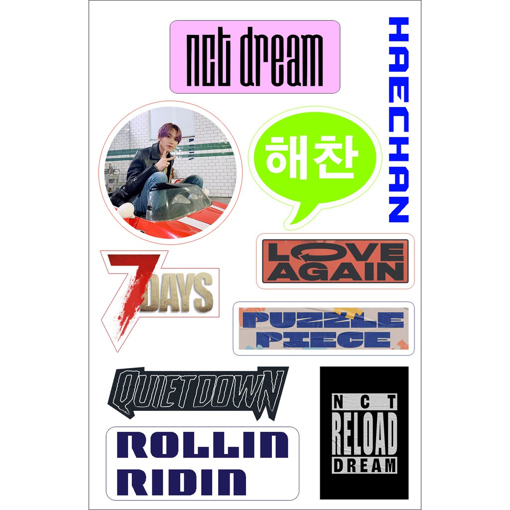sticker hp vynil nct dream