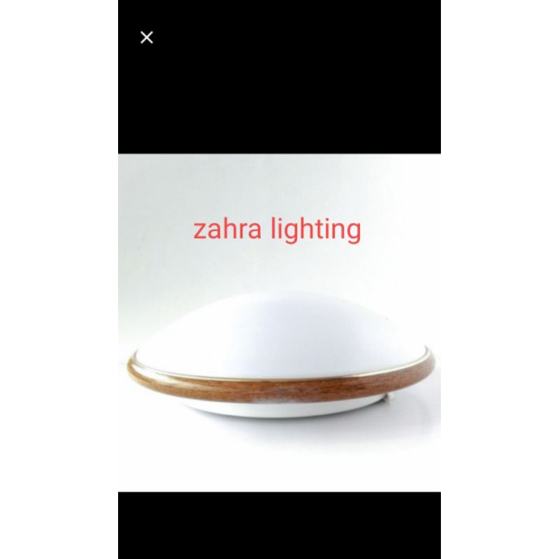 Lampu Kap Baret panasonic E27 Lampu Plafon Motif Kayu NLP 52604