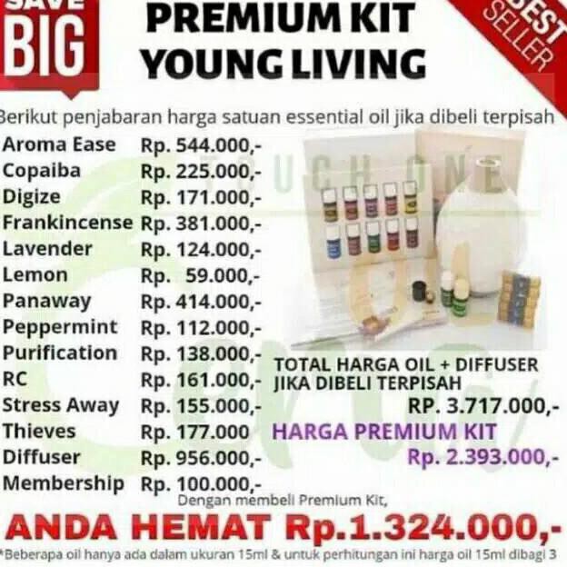 Yl Paket Experience Pep 12 Oil + Diffuser Essential Oils Young Living Triabdi25