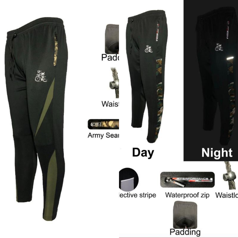 Celana doble pading sepeda panjang