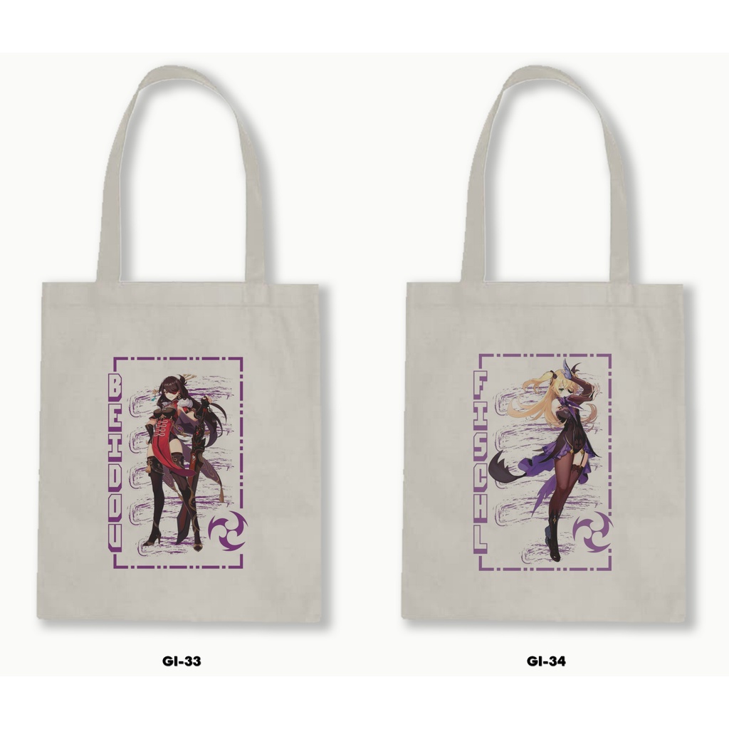 TOTE BAG BLACU - GHENSHIN IMPACT 3