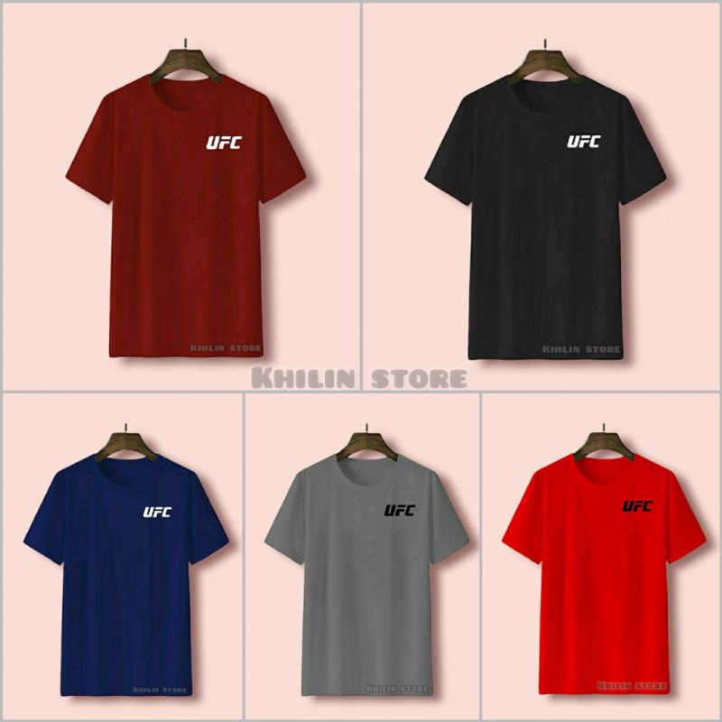 Kaos UFC Pria Wanita Dewasa baju kaos pria wanita dewasa Kaos distro premium kaos lengan pendek UFC pria wanita Unisex  cotton combed