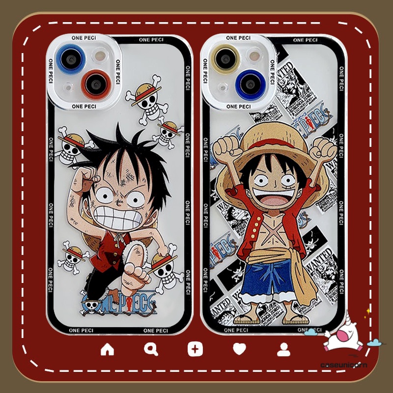 Kartun Luffy Casing Realme 10 6i 8i 8 5 9i 5s 5i 8pro 9 9pro Plus C55 C33 C21Y C25 C25s C12 C25Y C35 C11 C31 C3 C15 C20 C20A C21 Pelindung Lensa Trendy Anime One Piece Soft Case
