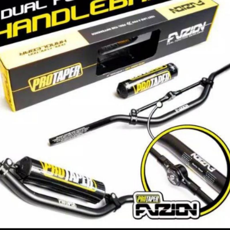 Paket Hemat Stang Fatbar Fuzion Import Taiwan Protaper Plus Raiser Stang  KLX Stang Fusion +Raiser