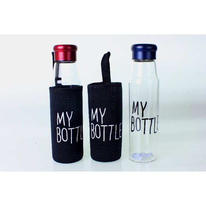 Jual BOTOL MINUM KACA BELING MY BOTTLE SARUNG MB550