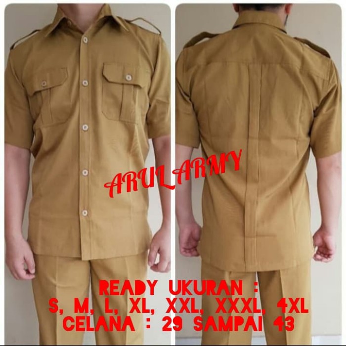 BAJU SERAGAM SETELAN PDH PEMDA PNS GURU CPNS BIG SIZE MURAH BERKUALITAS BANDUNG