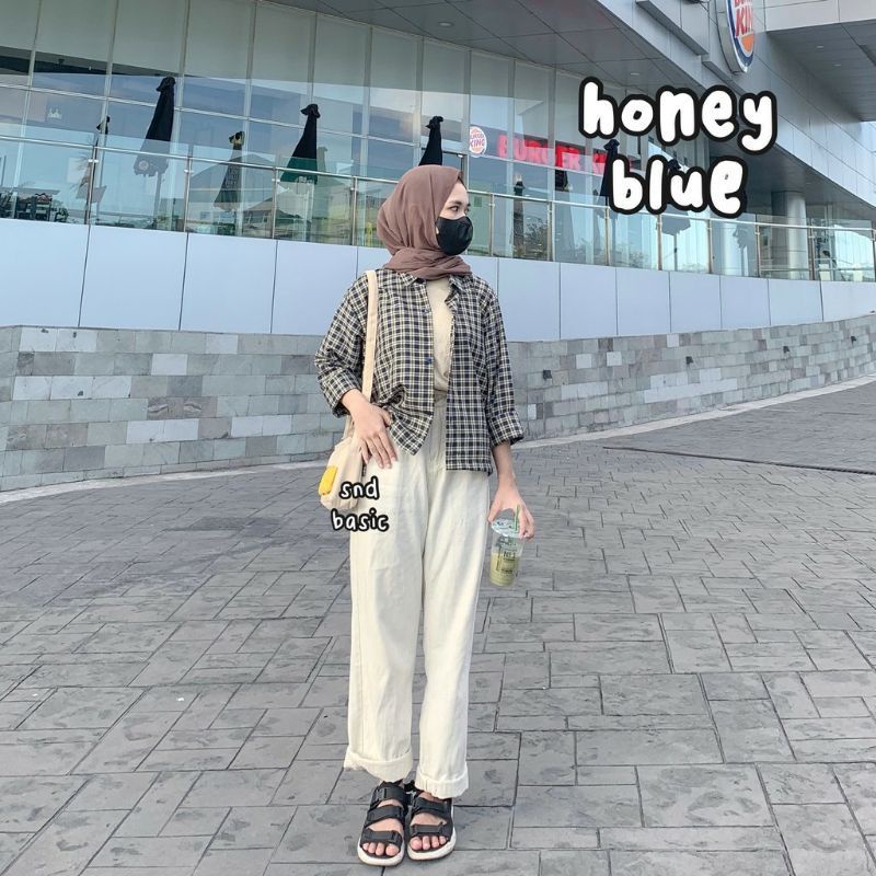 Kemeja Tartan/Kemeja Crop Tartan/Kemeja Crop Flanel/ Kemeja Crop Wanita