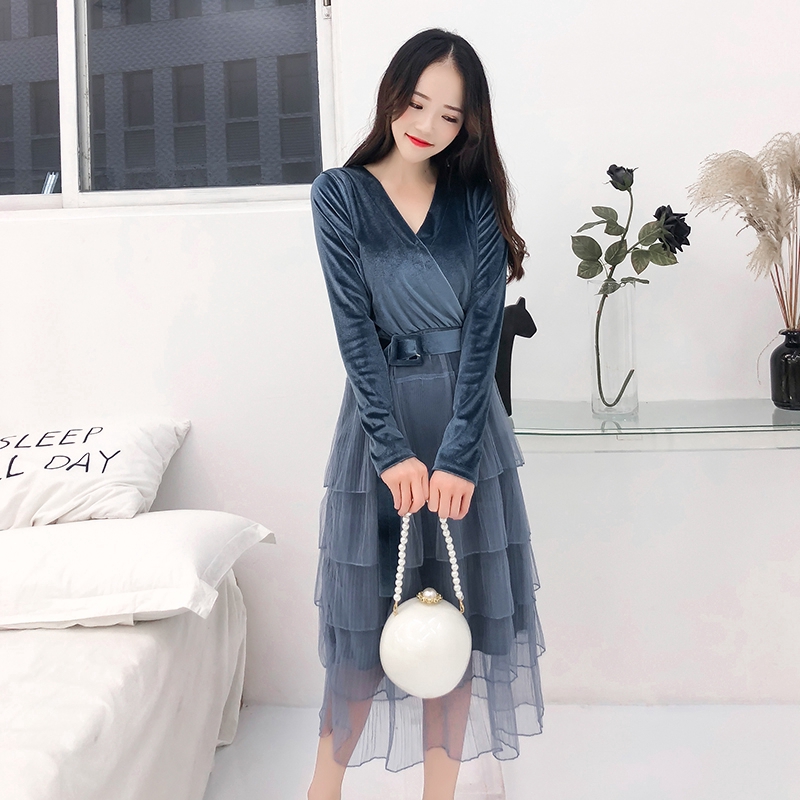 korean velvet dress off 71% - coenzgroup.com