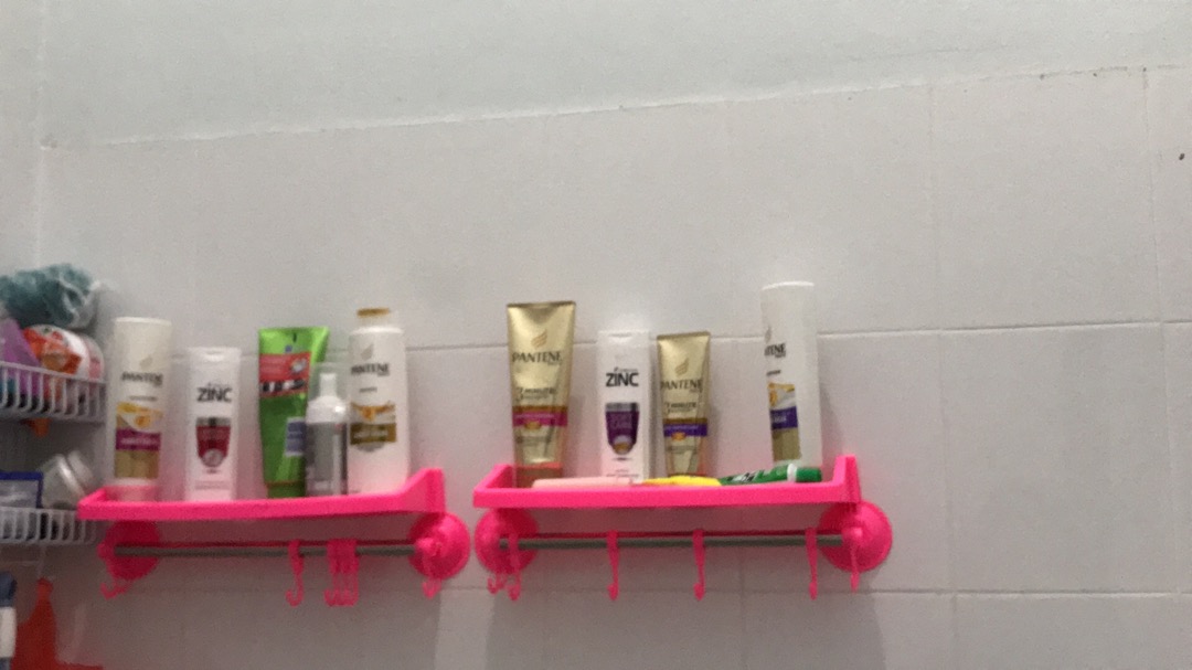 Rak Gantung Kamar Mandi Serbaguna Tempat Shampoo Handuk Odol Sabu