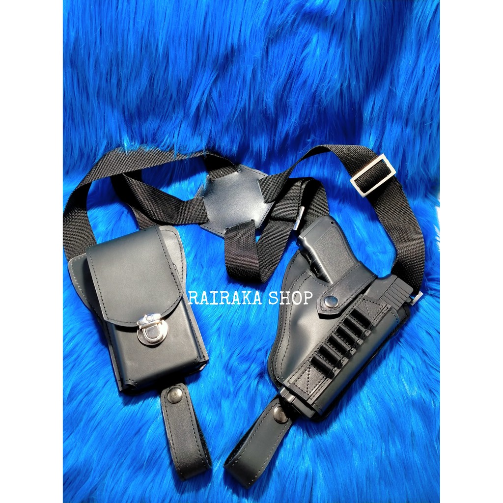 HOLSTER (SARUNG) PISTOL KETIAK KULIT