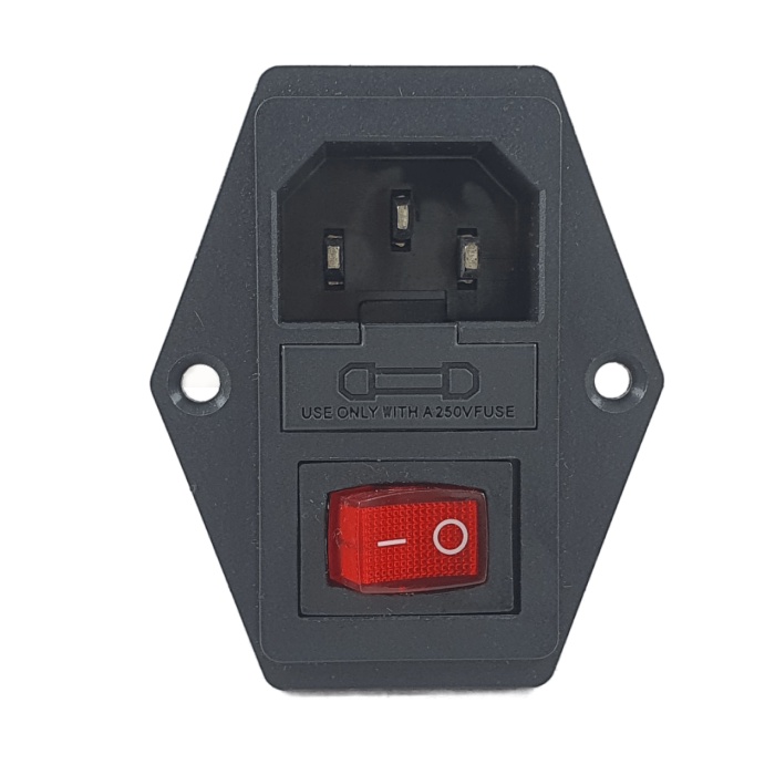 Socket AC 3 in 1 Saklar Fuse Holder Switch