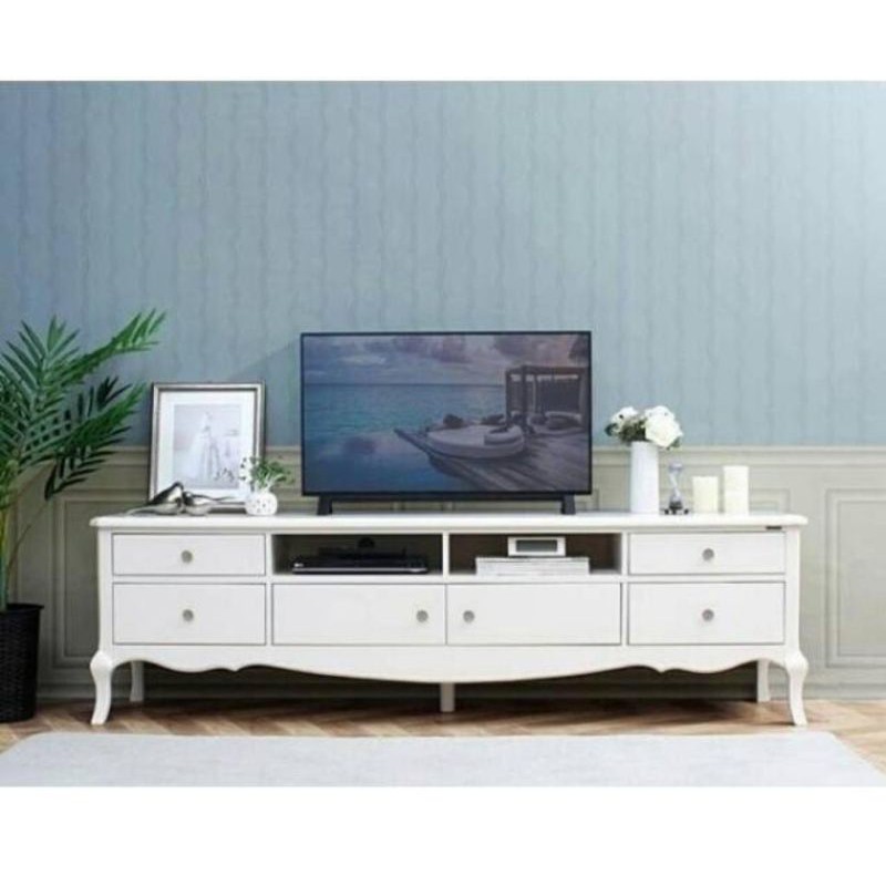 nakas klasik kayu mahoni cat duco