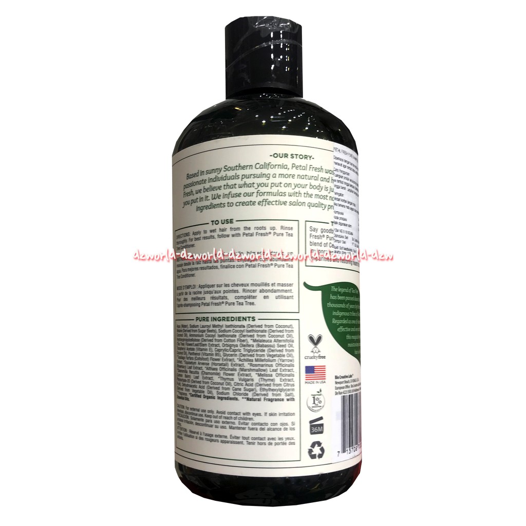 Petal Fresh Pure Sclap Treatment Shampoo Tea Tree Shampo Herbal 475mL