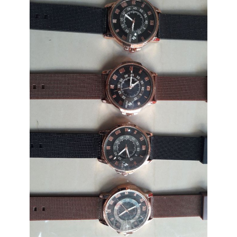 Jam tangan pria jam casual tali benetton