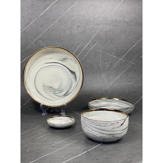 PIRING KERAMIK MARBLE ABU ABU LIST GOLD ELEGAN PIRING PIRING KERAMIK MARBLE ABU ABU LIST GOLD ELEGAN PIRING