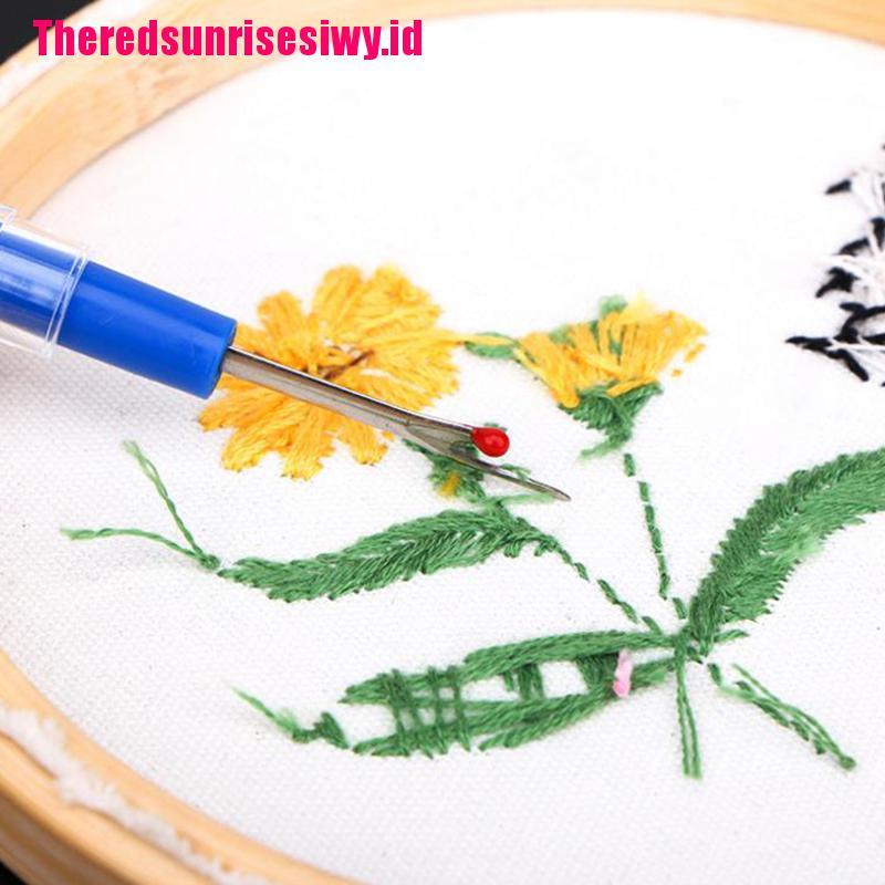 【Theredsunrisesiwy.id】Seam Ripper Stitch Unpicker Thread Cutter Sewing Cross Embroidery Remover Tools