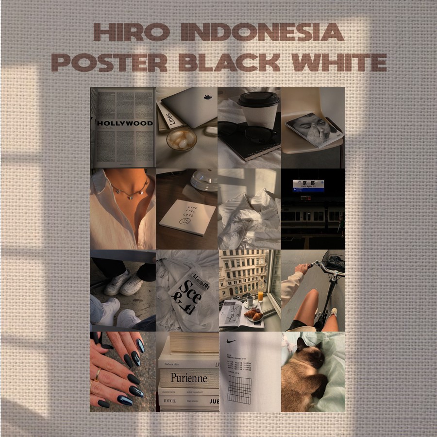 [ISI 16PCS] Poster Anime One Piece Buronan Bounty Mugiwara Crew Terbaru  Kapal Thousand Sunny Go-16PCS | BlackWhite