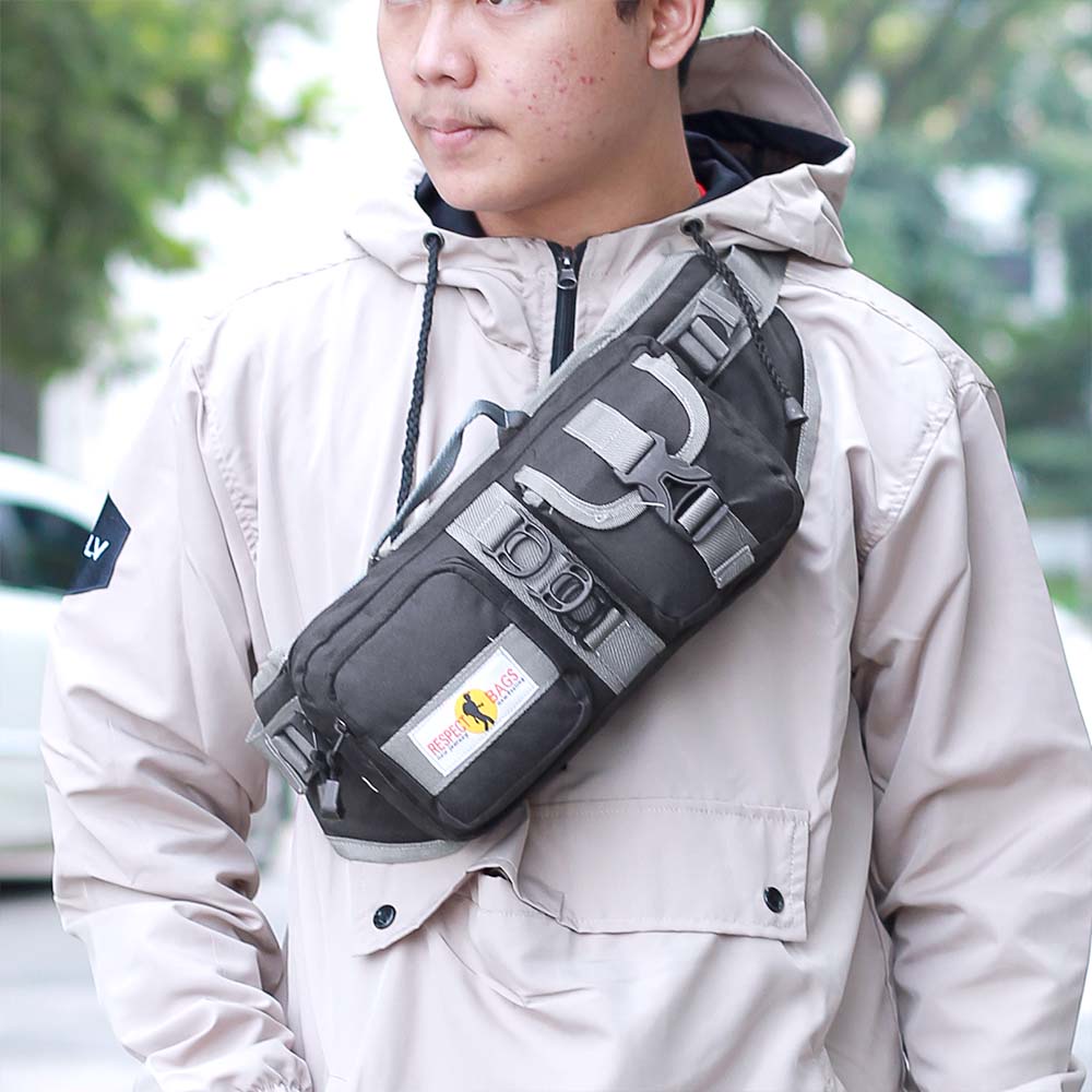 tas selempang pria murah, tas samping pria murah, waist bag murah waist bag cowok murah TM055