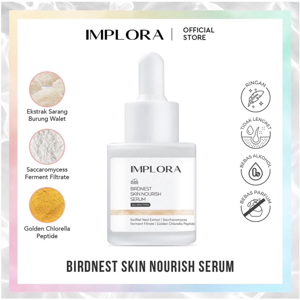 (BPOM) IMPLORA FACE SERUM LUMINOUS BRIGHT SERUM 24K GOLD ACNE PEELING MIDNIGHT HYDRATING SERUM WAJAH IMPLORA