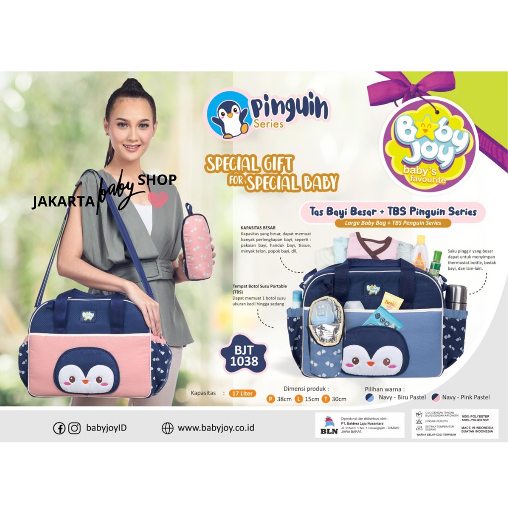 TAS BESAR + TBS PINGUIN SERIES BABY JOY BJT1038