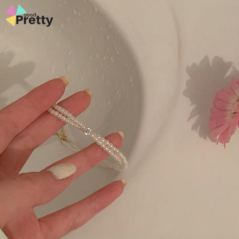 Twisted Winding Light Luxury Retro Temperamen Kalung Hiasan Mutiara Imitasi - PD