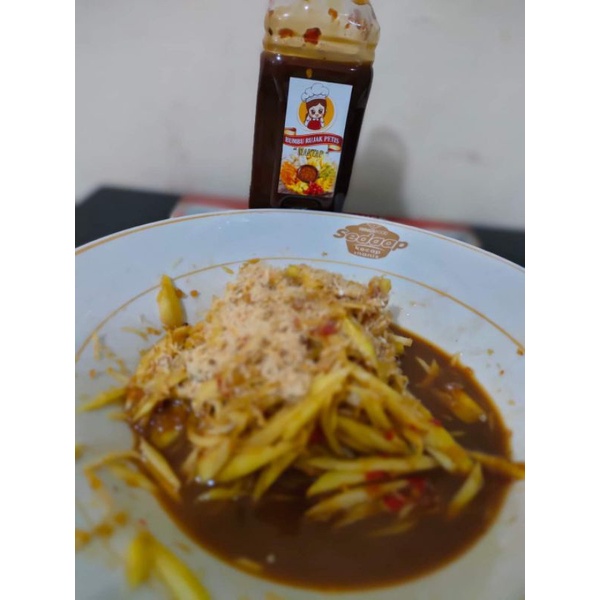

sambal rujak petis..cocok buat mangga / buah 1 botol 350 gr