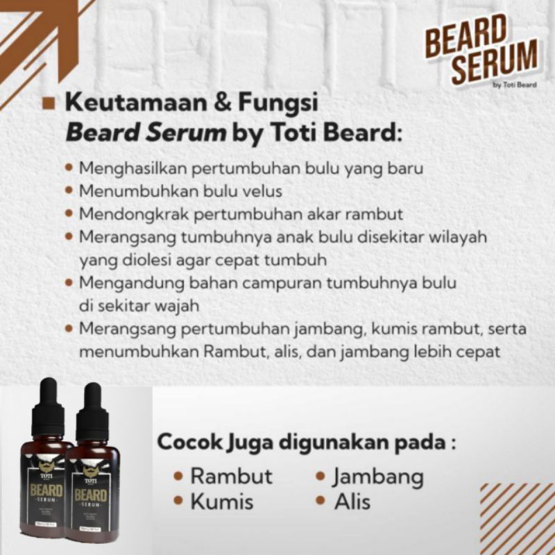 SERUM KHUSUS PENUMBUH BULU BREWOK TANPA GEN #TOTIBEARDSERUM