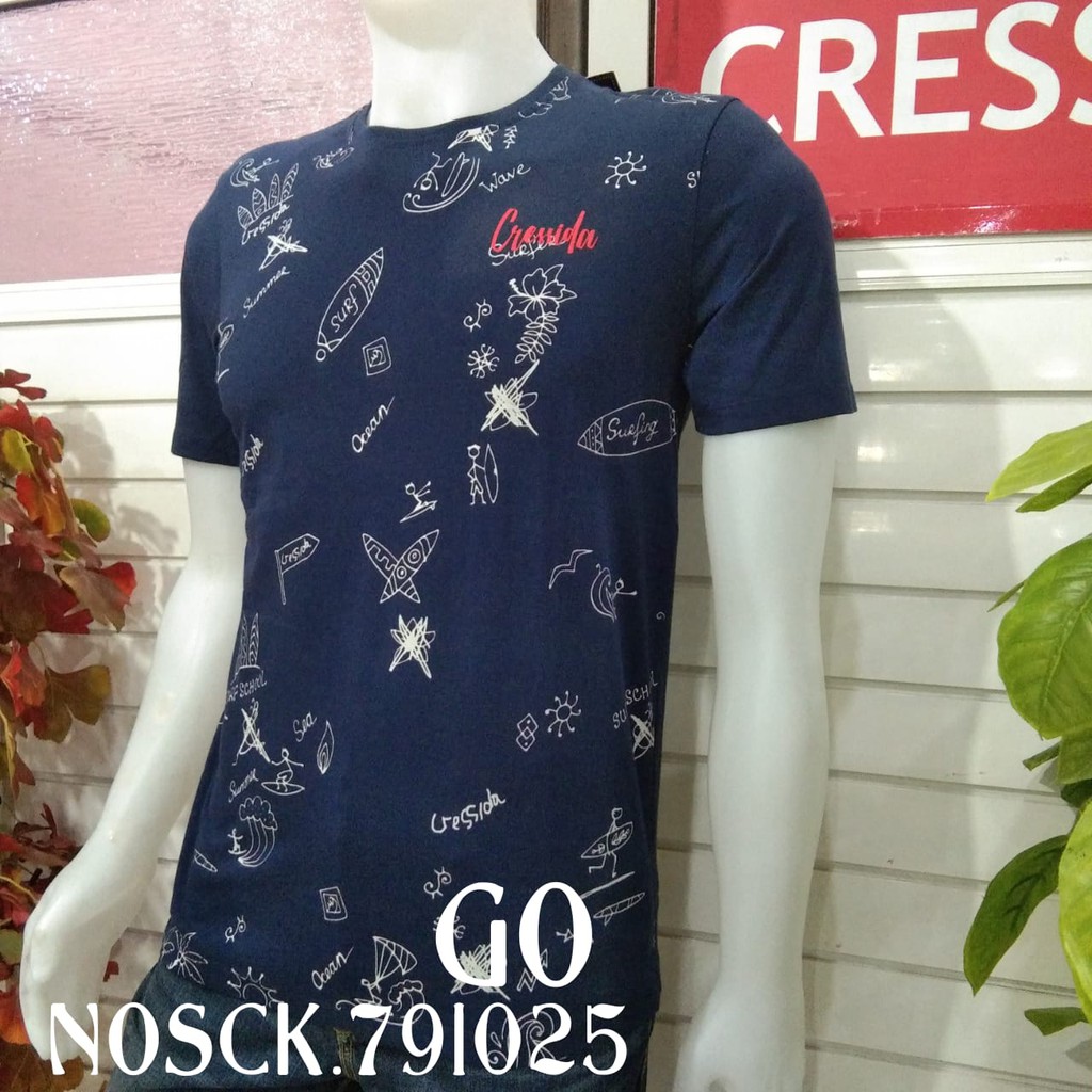 gof CRESSIDA -NOS10 KAOS FASHION 100% ORIGINAL Atasan Baju Pria (SLIMFIT)