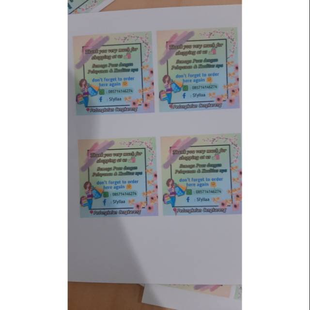 

Stiker label olshop stiker nama