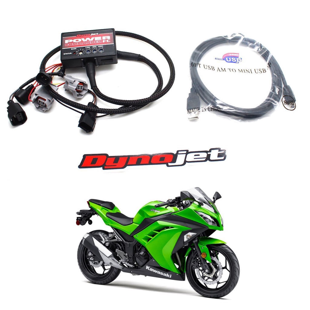 Power Commander V Piggyback Kit Dynojet for Kawasaki Ninja 250/300Fi Old