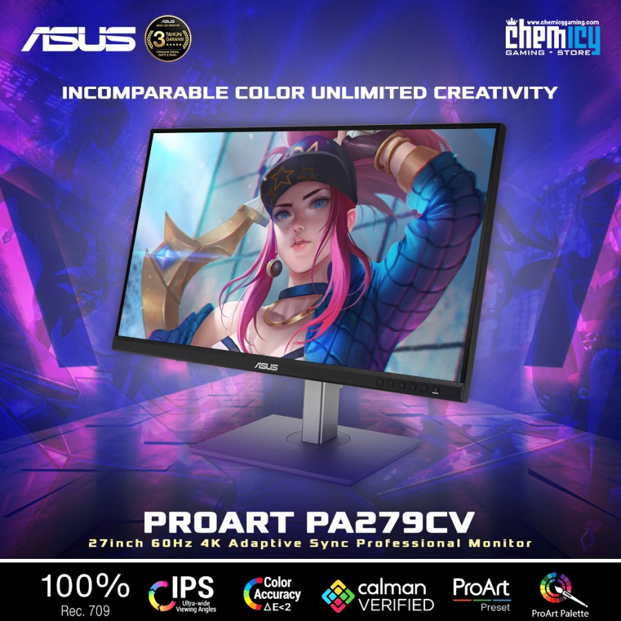 ASUS PA279CV Pro Art Display 27inch 4K Professional Gaming LED Monitor