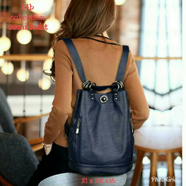 Backpack kunstud tas ransel wanita mewah harga murah