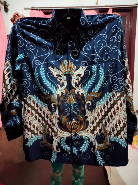 Kemeja Batik Semi Sutra Silky Premium Puring Istimewa