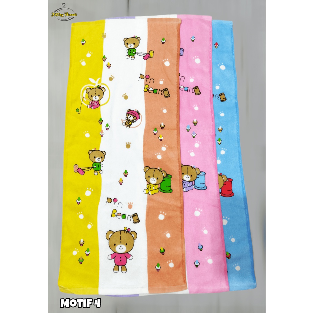 Handuk Bayi &amp; Anak Microfiber / Handuk Mandi Karakter DIXON Ukuran 35x80 cm