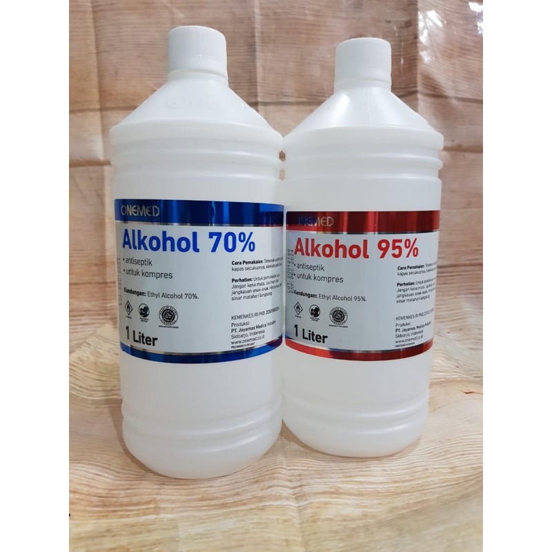 One Med Alkohol 70% 95 % 1 lt