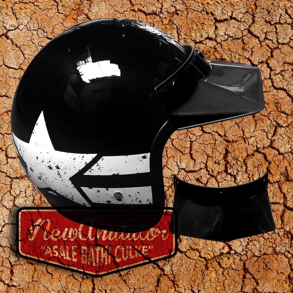 Pet Pat Topi Batman Helm Bogo MvStar Cargloss Carglos Bell Simpson Moto peak paulson USA Caferacer