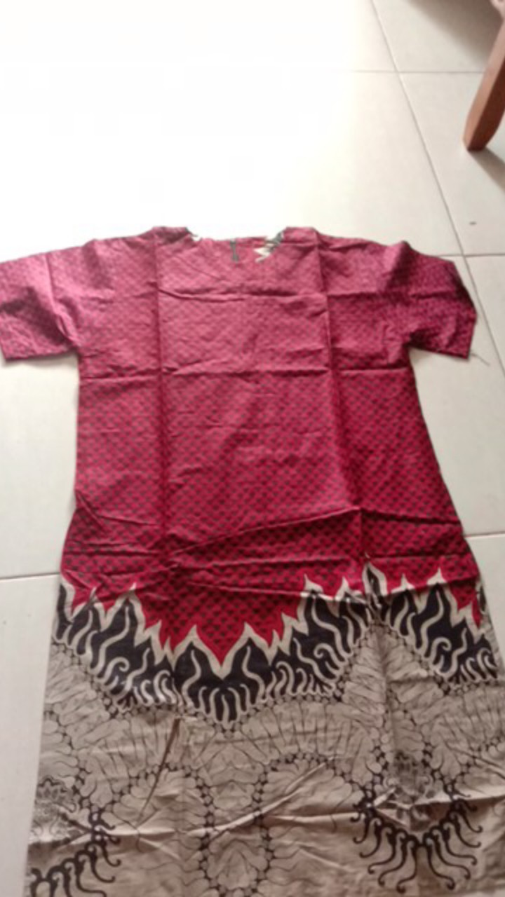 Tunik Batik Lengan Pendek Motif Terlaris M, L, Xl, Xxl