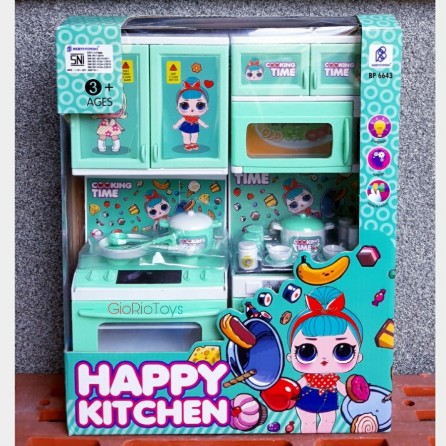 Kado Anak Edukasi Mainan Masak Masakan KItchen Set Happy Cooking LOLL BP 6643MainanAnak