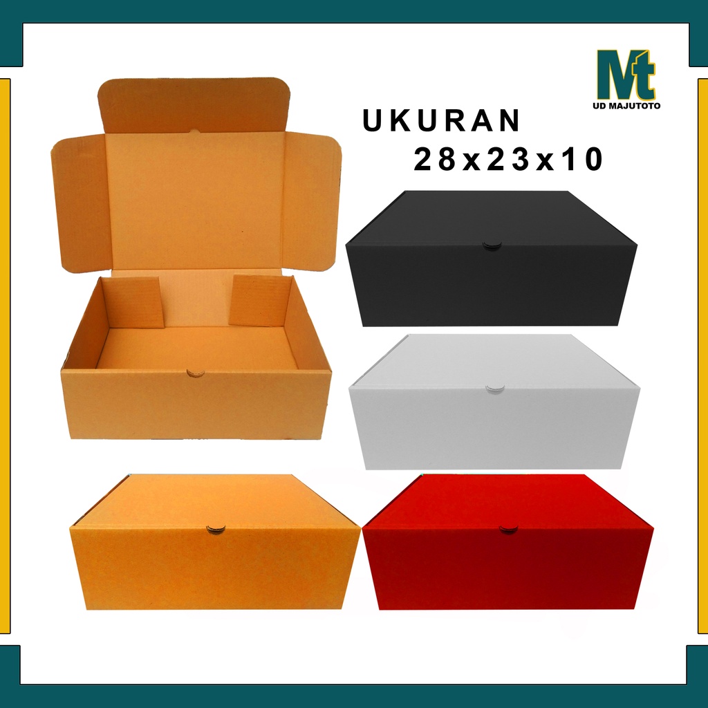 Jual Box 28x23x10 Cm / Kardus / Hampers / Box Baju / Kotak Kado / Gift