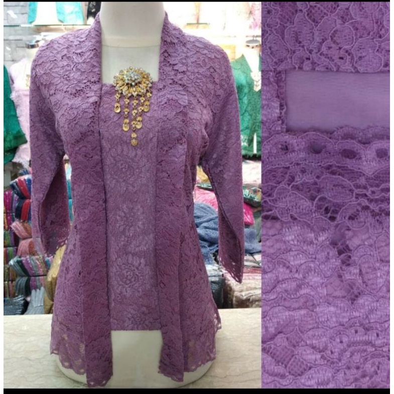 Kutubaru lavender//kutubaru brukat terlaris//atasan kebaya terbaru