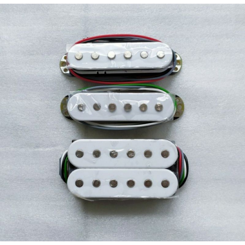 Pickup Gitar Elektrik HSS White Original Ibanez AZ Essentials ( AZES ) part