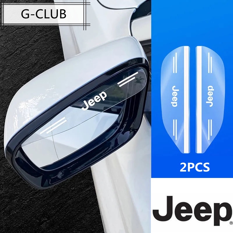 G-club 2PCS Cover Alis Pelindung Kaca Spion Mobil Jeep Wrangler JK Gran Gran