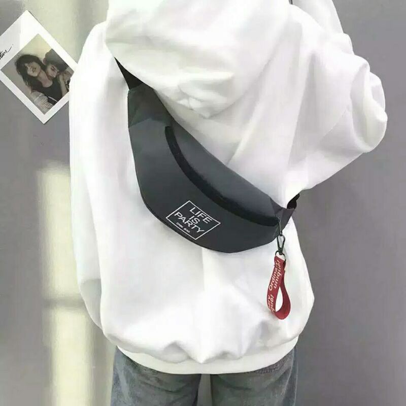 Tas pinggang bahan kanvas D300