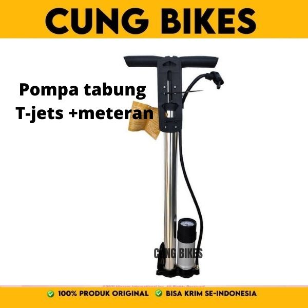 POMPA TABUNG MANUAL DAN DIILENGKAPI METERAN SEPEDA,MOTOR,MOBIL,BOLA