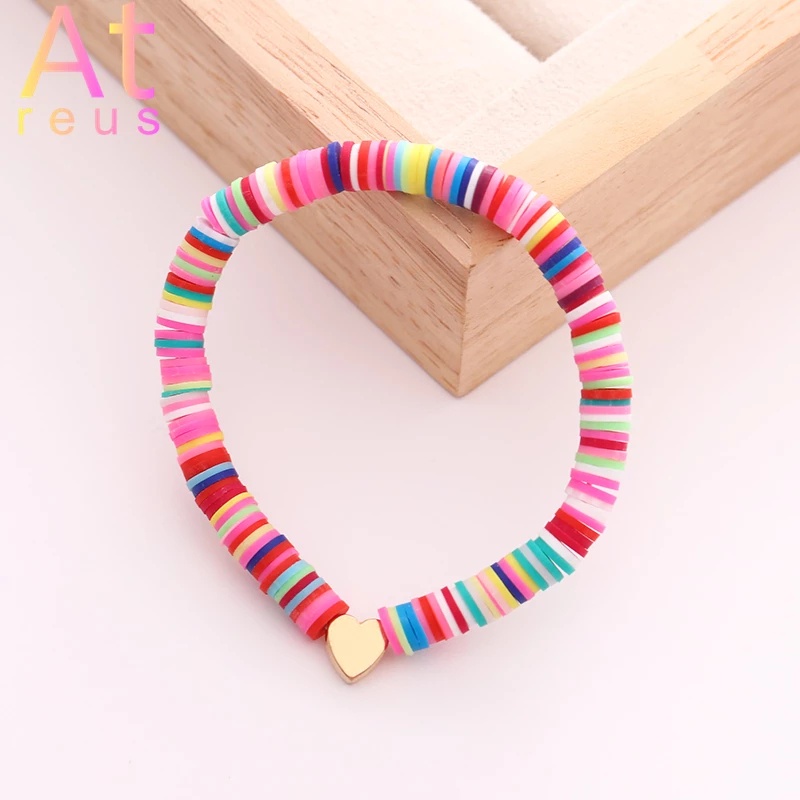 (200-250 Pcs) Manik Mnik Bulat Bahan Polymer Clay Beads Untuk Aksesoris DIY