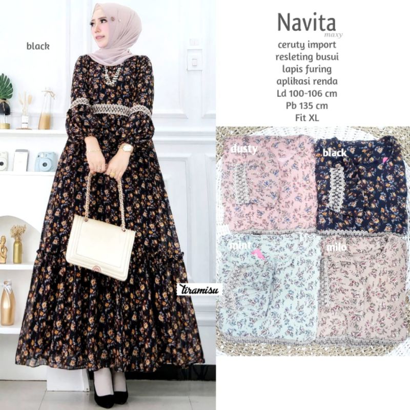 orlean maxi dress muslim gamis ceruty full furing gamis terbaru kekinian gamis kombinasi ori amelia tiramisu gamis rayon premium gamis jumbo ld 110 xl xxl gamis murah gamis motif bunga-7