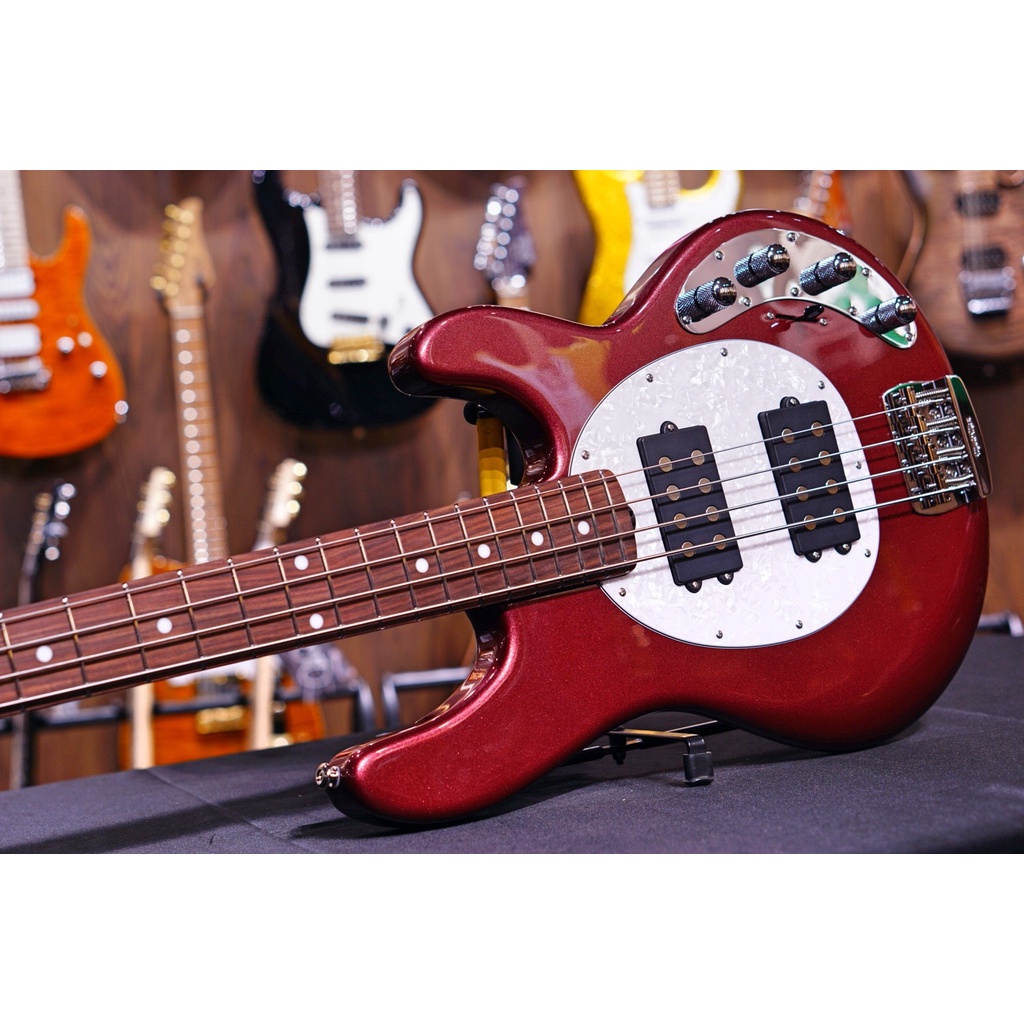 Ernie Ball Music Man StingRay Special 4 HH Bass Guitar - Maroon Mist F90495