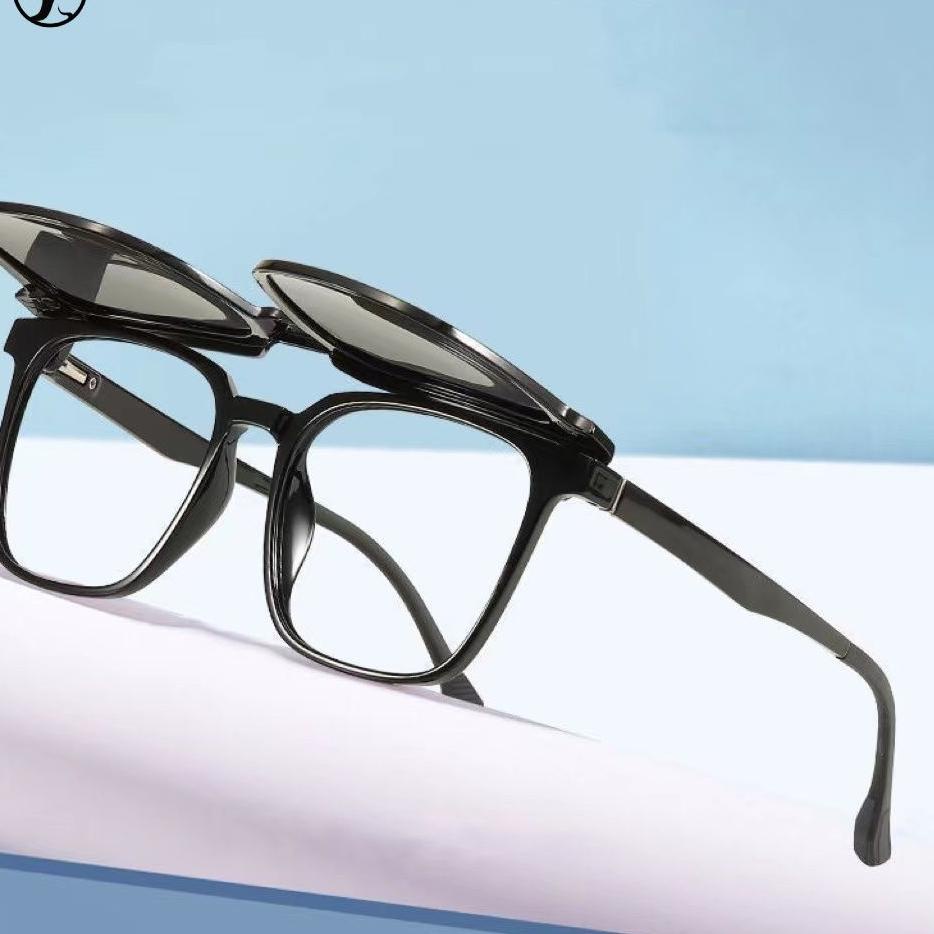 Termurah Z&Y COD✅ Kacamata Minus Lensa Minus Pria Wanita Kacamata Hitam Minus Clip On 3 In 1  Magnet