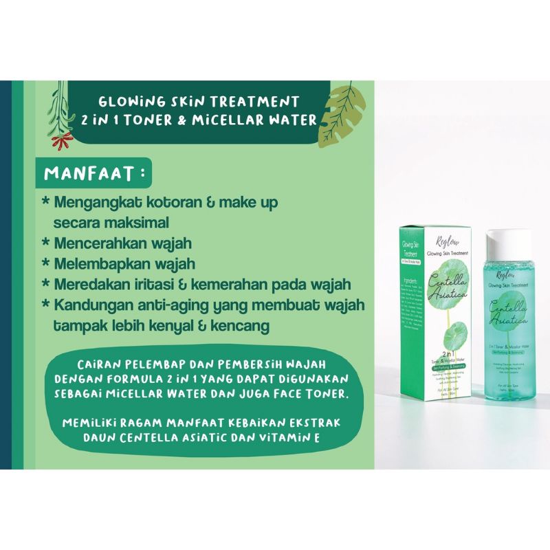 REGLOW SKIN CARE SERIES 100% ORIGINAL BPOM-Micellar water